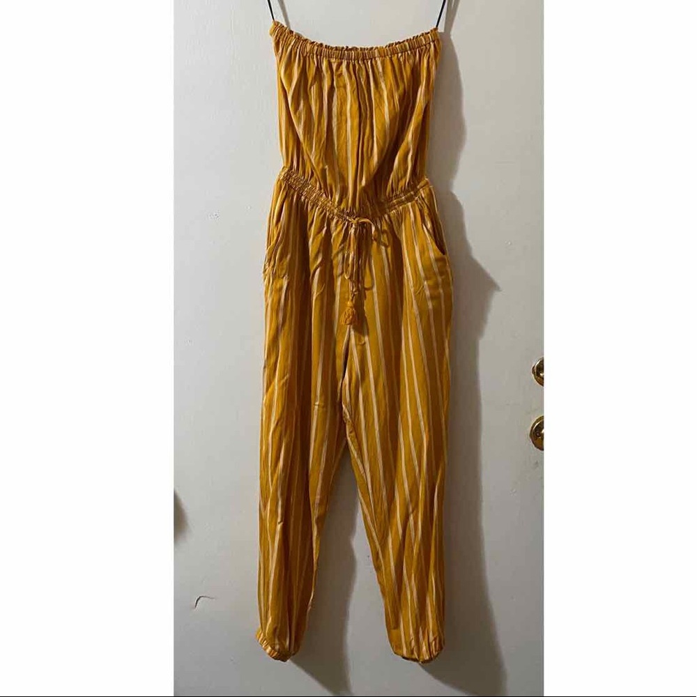 Yellow & White Jumpsuit